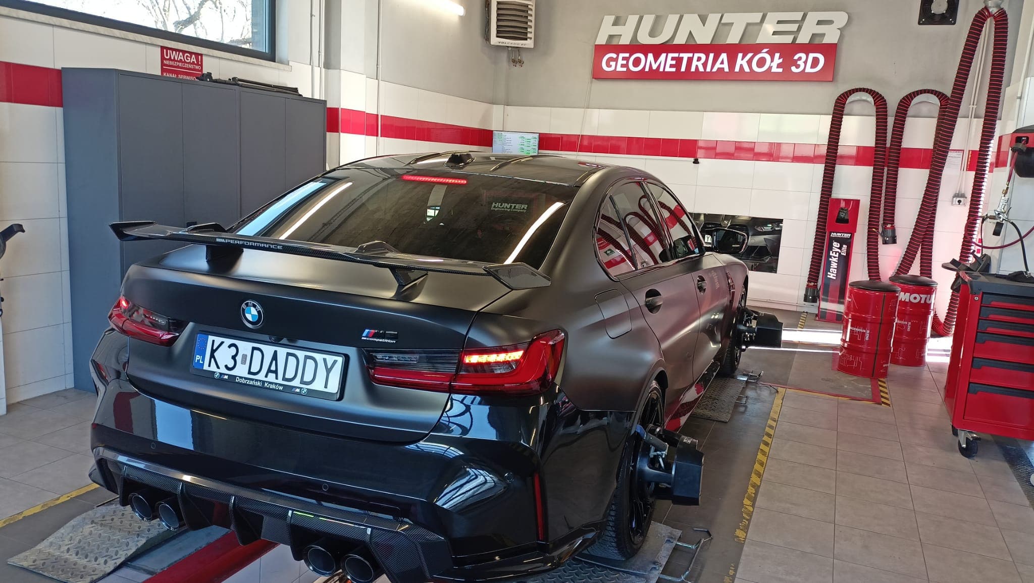 BMW na stanowisku geometrii 3D